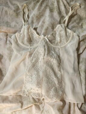 Kat The Label Ellie Camisole in Ivory - Women's Intimates
